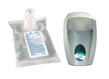 Medline - Soap Dispenser Gray Plastic Manual Push 1000 mL Wall Mount - MSC9941GRA