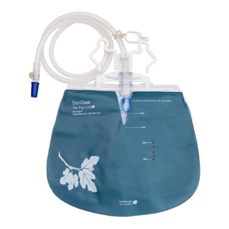 Fig Leaf - Urinary Drain Bag Anti-Reflux Valve Sterile 2000 mL Vinyl - 10270