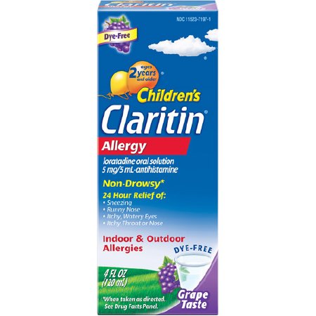 Bayer Children's Claritin Children's Allergy Relief 5 mg / 5 mL Strength Syrup 4 oz. - 11523719701