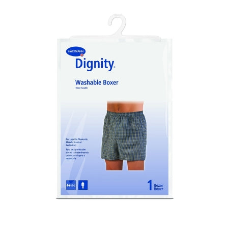 Hartmann Dignity Boxer Protective Underwear with Liner Male Cotton / Polyester X-Large Elastic Waist - 30314