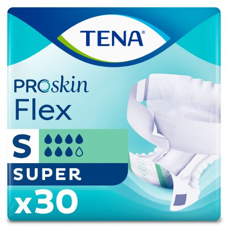 TENA ProSkin Flex Super - Unisex Adult Incontinence Belted Undergarment Size 8 / Small Disposable Heavy Absorbency - 67804