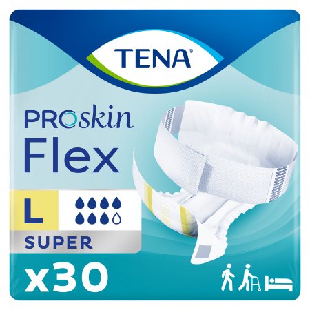 TENA ProSkin Flex Super - Unisex Adult Incontinence Belted Undergarment Size 16 / Large Disposable Heavy Absorbency - 67806