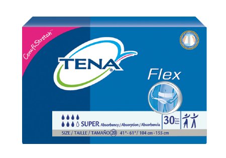 Essity HMS North America Inc TENA Flex Super Adult Incontinent Belted Undergarment Tab Closure Size 20 Disposable Heavy Absorbency - 67807