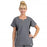 Fashion Seal Healthcare Women's SimplySoft Notch Neck Flex Tunic,  Pewter Black