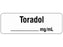 Shamrock Scientific Pre-Printed Label Anesthesia Label TORADOL / _____ mg / mL White 1/2 X 500 Inch - SA-3223
