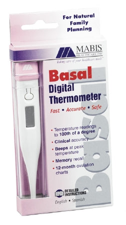 Mabis Healthcare Mabis Basal Digital Thermometer Oral Probe Hand-Held - 15-639-000