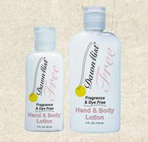 Donovan Industries DawnMist Hand and Body Moisturizer 2 oz. Bottle Unscented Lotion - HLF02