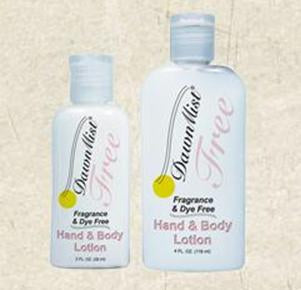 DawnMist - Hand and Body Moisturizer 2 oz. Bottle Unscented Lotion - HLF02