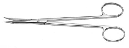 Padgett - Scissors Barsky 6 Inch Length Finger Ring Handle Curved Blade Semi Sharp - PM-0428
