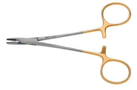 BR Surgical - Needle Holder 4-3/4 Inch Length Finger Ring Handle - BR24-11412