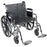drive Sentra EC Heavy Duty - Bariatric Wheelchair Dual Axle Full Length Arm Swing-Away Footrest Black Upholstery 22 Inch Seat Width Adult 450 lbs. Weight Capacity - STD22ECDFA-SF