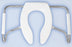 Bemis Healthcare Medic-Aid Heavy Duty Raised Toilet Seat with Arms - Elongated 2 Inch Height White 250 lbs. Weight Capacity - A2155T