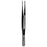 Sklar Sklar Tissue Forceps DeBakey 12 Inch Premium OR Grade Stainless Steel NonSterile NonLocking Thumb Handle Straight Blunt 3.5 mm Jaws w/1 X 2 Rows of Fine Atraumatic Teeth - 52-5297