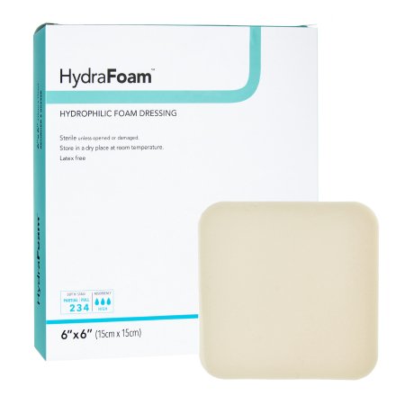 HydraFoam - Foam Dressing 6 X 6 Inch Square Non-Adhesive without Border Sterile - 00296E