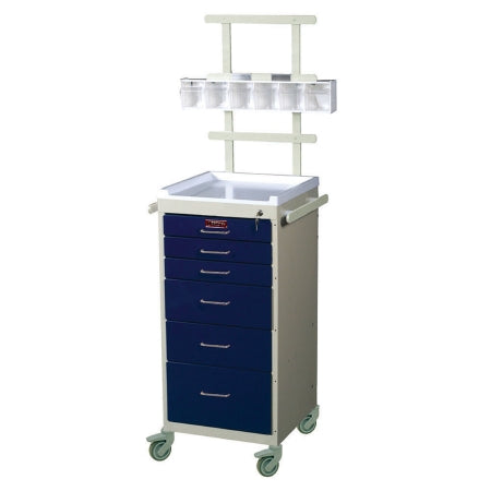 Mini-Line - Treatment Cart Steel 18 X 40 X 18 Inch HammerTone Blue 3 Drawers, 3 Inch / 2 Drawers, 6 Inch / 1 Drawer, 9 Inch - 3156K-ANS