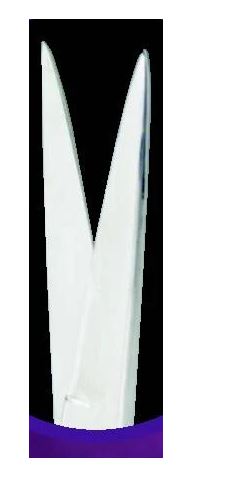 Medical Action Industries One Time Iris Scissors 4-1/2 Inch Length Floor Grade Nickel Plated Steel Sterile Finger Ring Handle Curved Sharp/Sharp - 56458
