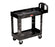 Saalfeld Redistribution Utility Cart 39 X 17.875 X 33.25 Inch 2 Shelves Black - FG450088BLA