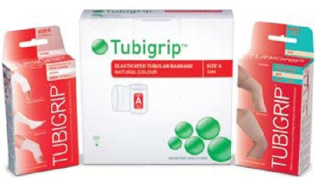 Molnlycke Tubigrip Tubular Support Bandage 11 Yard Standard Compression Pull On Natural Size A NonSterile - 1435