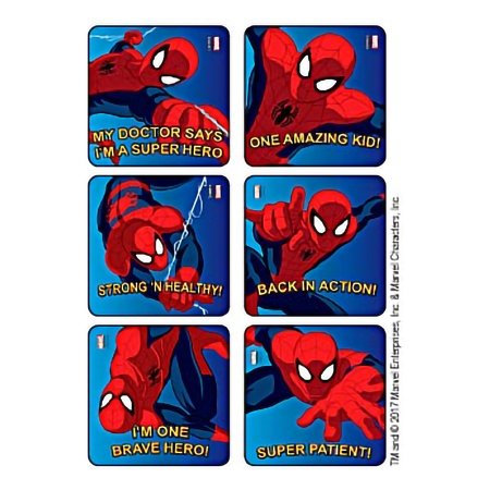 Kids Love Stickers - 90 per Unit Spider-Man Strong n Healthy Sticker - 2502