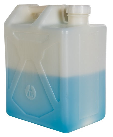 US Plastic Corp. Thermo Scientific Nalgene 5 Gallon/20 Liter Nalgene Heavy Duty Rectangular HDPE Carboy - 2214-0050
