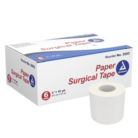 Dynarex - Medical Tape Porous Paper 2 Inch X 10 Yard White NonSterile - 3553