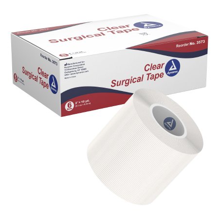 Dynarex - Medical Tape Porous Adhesive 2 Inch X 10 Yard Transparent NonSterile - 3573