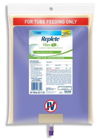 Nestle Healthcare Nutrition Replete Fiber Tube Feeding Formula 1500 mL Bag Ready to Hang Unflavored Adult - 10798716263594