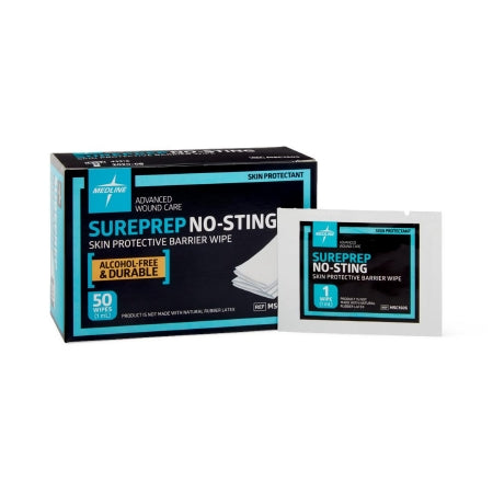 Sureprep No Sting - Skin Barrier Wipe Hydrophilc Polymer / Water Individual Packet Sterile - Medline - MSC1505