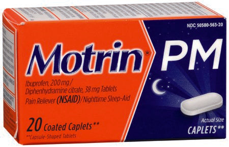 Motrin PM - Night Time Pain Relief 200 mg Strength Capsule - 30300450563201