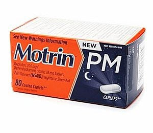 Motrin PM - Night Time Pain Relief 200 mg Strength Capsule - 30300450563805