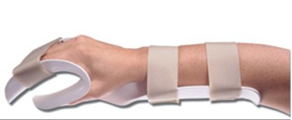 Alimed Alimed Deluxe Functional Position Hand Splint Thermoplastic Right Hand White Large - 5187