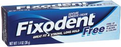 The Palm Tree Group Fixodent Free Denture Adhesive 1.4 oz Cream - 666030001