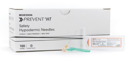 McKesson McKesson Prevent HT Hypodermic Needle Hinged Safety Needle 25 Gauge 1-1/2 Inch - 102-N25105S