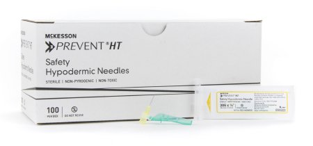 McKesson McKesson Hypodermic Needle Hinged Safety Needle 30 Gauge 1/2 Inch - 102-N3005S