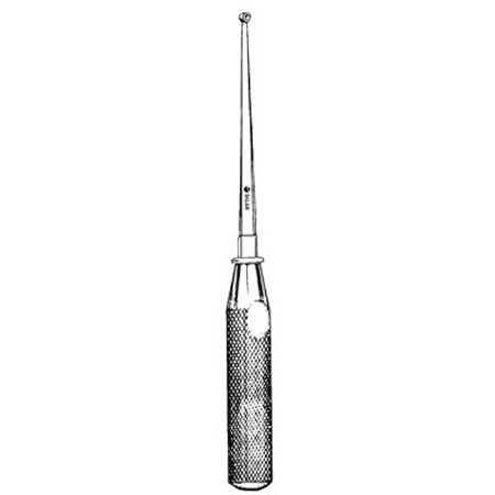 Sklar - Cone Ring Curette 9 Inch Length Round Knurled Handle Size 3 Tip Straight Cone Ring Tip - 40-8132