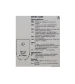 Welch Allyn - Pre-Printed Label Advisory Label White Error Codes Black Safety and Instructional 1-4/25 X 2-27/50 X 7-31/50 cm - 640-0610-01