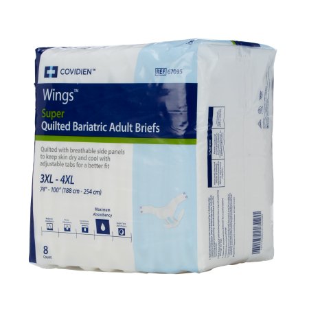 Cardinal Wings Bariatric Adult Incontinent Brief Tab Closure 3X-Large Disposable Heavy Absorbency - 67095