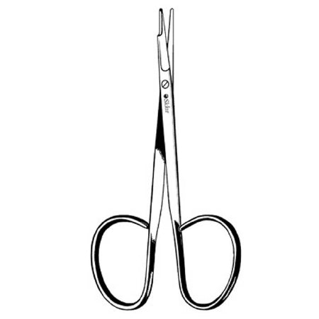Sklar - Facelift Scissors Kaye 7-1/2 Inch Length OR Grade Stainless Steel NonSterile Finger Ring Handle Curved Blunt Tip / Blunt Tip - 47-1087