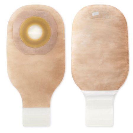 Premier - Ostomy Pouch One-Piece System 12 Inch Length Up to 2-1/2 Inch Stoma Drainable Flat, Trim to Fit - 8181