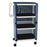 Mjm International - Linen Cart with Cover 3 Shelves 75 lbs. per Shelf Weight Capacity PVC 3 Inch Twin Casters - 325-3C