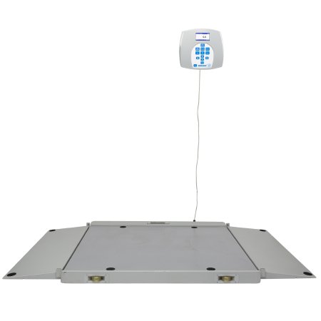 Health O Meter - Wheelchair Scale Digital LCD Display 1000 lbs. / 454 kg Capacity Gray Battery Operated - 2700KL