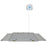 Health O Meter - Wheelchair Scale Digital LCD Display 1000 lbs. / 454 kg Capacity Gray Battery Operated - 2700KL