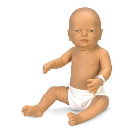 Nasco - Newborn Manikin Full Body / Light Skin Tone Male Newborn 5 lbs. Fabric / Vinyl - SB17156H