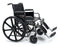 Graham-Field Traveler HD Bariatric Wheelchair Heavy Duty Full Length Arm Removable Arm Style Mag Wheel Black 22 Inch Seat Width 500 lbs. Weight Capacity - 3G010450