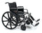 Traveler HD Heavy Duty - Bariatric Wheelchair Dual Axle Desk Length Arm Elevating Legrest Black Upholstery 24 Inch Seat Width Adult 500 lbs. Weight Capacity - 3G010530