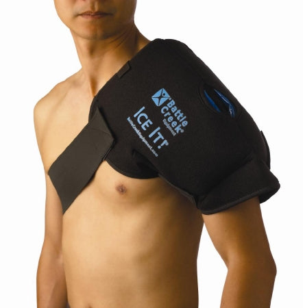 Battle Creek Ice It! ColdCOMFORT Cold Therapy System Shoulder Standard 13 X 16 Inch Stay-Put Fabric Reusable - 516