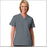 Fashion Seal Uniforms - Scrub Shirt X-Large Pewter 2 Pockets Short Set-In Sleeve Female - 7239-XL
