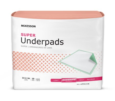 McKesson McKesson Regular Underpad 23 X 36 Inch Disposable Fluff / Polymer Moderate Absorbency - UPMD2336