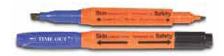 Sandel Medical Industries TIME OUT Skin Marker Dual Ink Dual Chiseled Tip Sterile - 1041