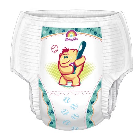 Cardinal Curity Runarounds Youth Training Pants Pull On Medium Disposable Heavy Absorbency - 70063BA